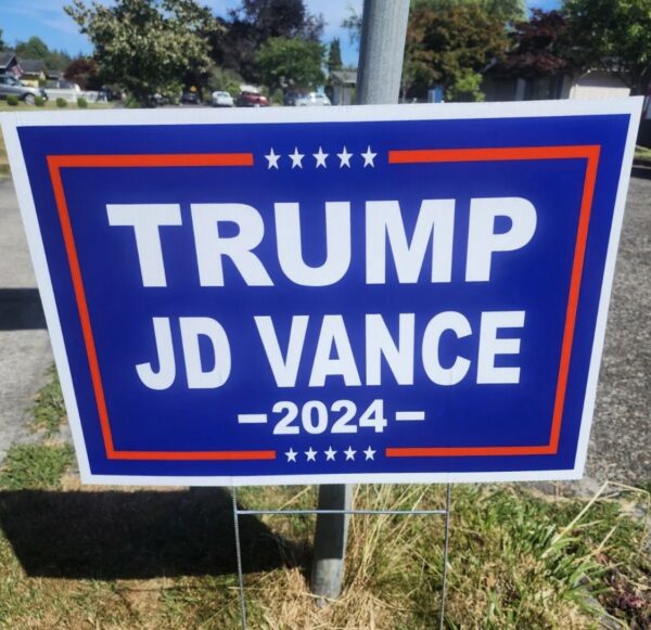 2024 VP Presidential Sign Trump JD Vance 2024