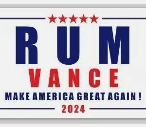 Donald Trump J D Vance For President 2024 Vice Inch Vinyl Bumper Sticker