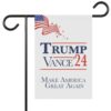 Donald Trump & J.D. Vance 2024 Garden Flag, Trump 2024 Flag, MAGA Garden Flag, Make America Great Again Flag, Trump Vance Outdoor Flag