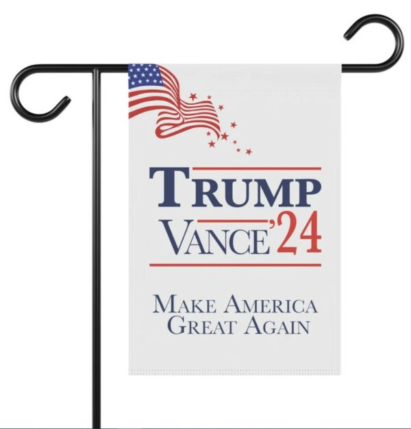 Donald Trump & J.D. Vance 2024 Garden Flag, Trump 2024 Flag, MAGA Garden Flag, Make America Great Again Flag, Trump Vance Outdoor Flag