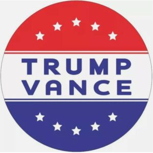 Donald Trump JD Vance 2024 campaign buttons MAGA 2-4