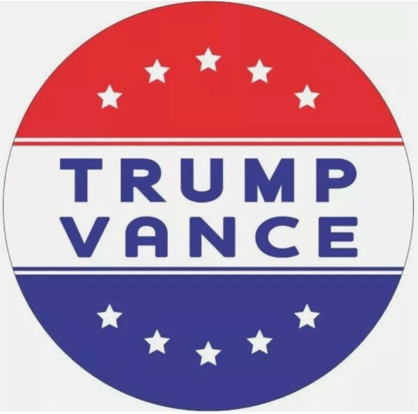 Donald Trump JD Vance 2024 campaign buttons MAGA 2-4