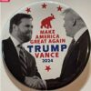 Donald Trump JD Vance MAGA 2024 Campaign Button Pin