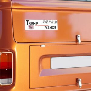 Donald Trump JD Vance bumper sticker, jd vance, trump 2024, Trump & JD Vance, America First, MAGA,1