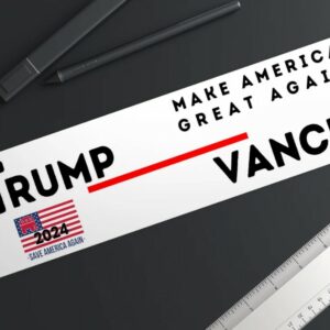 Donald Trump JD Vance bumper sticker, jd vance, trump 2024, Trump & JD Vance, America First, MAGA,2