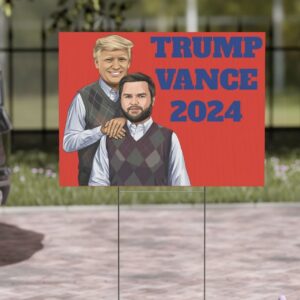 Donald Trump x JD Vance 2024 President Vince President Biden Yard Sign