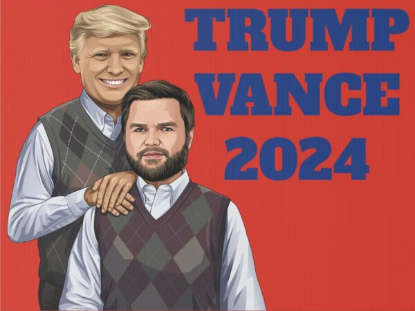 Donald Trump x JD Vance 2024 President Vince President Biden Yard Signs