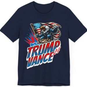 Express Delivery Available - Trump Vance 2024 Election Rally Shirt - American Eagle Trump Vance Rally Inauguration Bella Canvas 3001 Shirt2