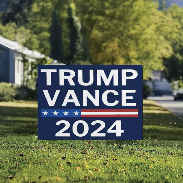 Fan Trump Vance 2024 Yard Sign