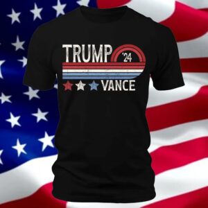 Men's Trump Vance 2024 Retro T-Shirts Short Patriotic Sleeve Crewneck Graphic Tees, Gifts for Him, Political Shirts, Trump Shirts, USA Shirt3