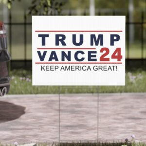 Official RNC Pick Trump Vance 2024 Yard Sign Usa