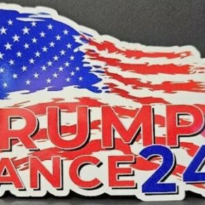 President Donald Trump JD VANCE Flag 2024 Vinyl Decal Sticker Truck MAGA USA JD