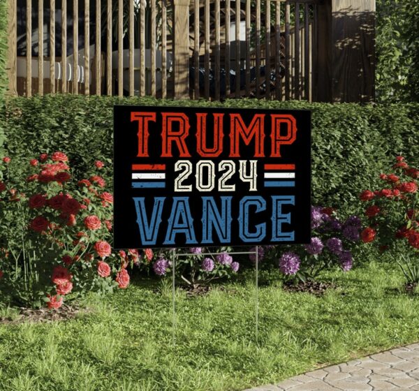 President Trump Sign, Trump Vance 2024 Yard Sign, Trump 2024 Yard Sign, Trump Shot Yard Sign Usa