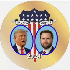 Show Your Support Donald Trump JD Vance 2024 Campaign Buttons