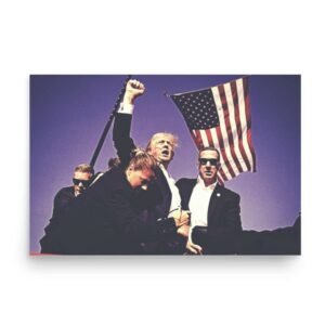 Survival and Strength (Purple Majesty Edition) Trump Overcomes Assassination Attempt Poster Us