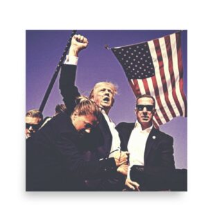 Survival and Strength (Purple Majesty Edition) Trump Overcomes Assassination Attempt Posters