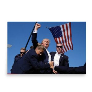 Survival and Strength Trump Overcomes Assassination Attempt Poster