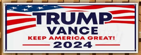 TRUMP VANCE 2024 MAGA FJB Banner Flag Sign Vinyl14