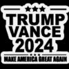 TRUMP VANCE 2024 PRESIDENT VINYL CAR WINDOW DECAL STICKER AMERICA GREAT AGAIN US