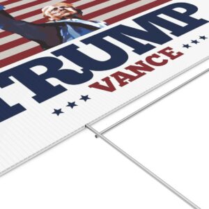 TRUMP VANCE Fist Pump Yard Sign usa