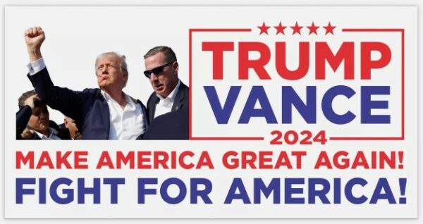 Trump 2024, Trump Vance, Make America Great Again, MAGA,Bumper Stickers,Election3