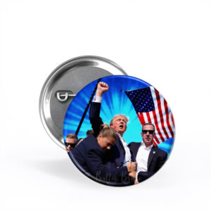 Trump Fight Button, Donald Trump 2024 Campaign Pin Badge us