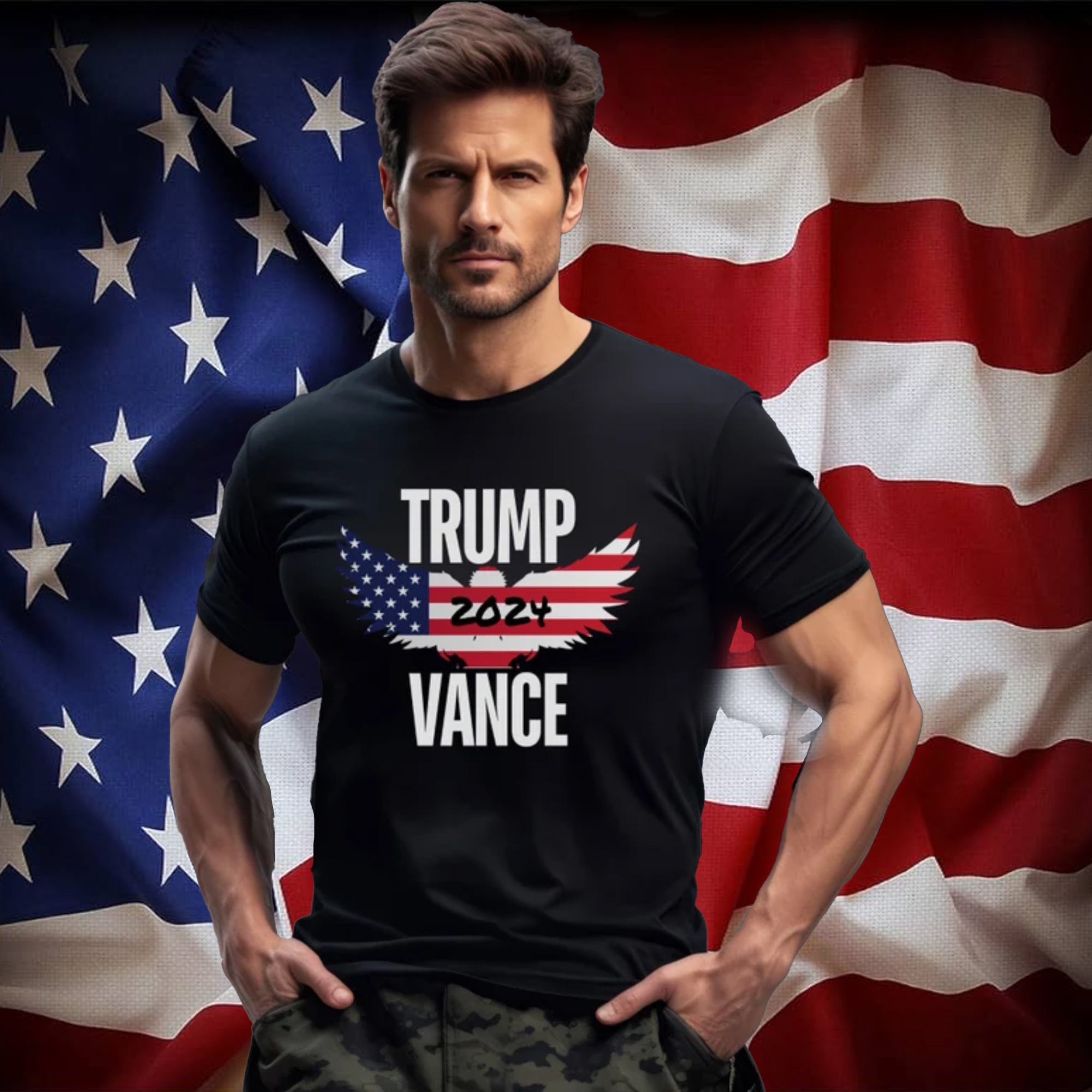 Trump Vance 2024 American Eagle Shirt Trump T-shirt Election Year Tee MAGA Ultra maga Donald Trump Shirt Anti Biden Conservative VP Vance