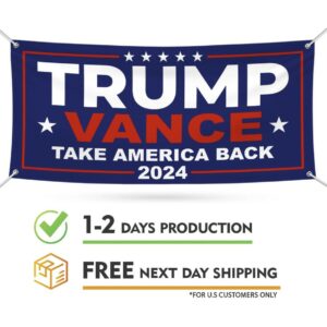 Trump Vance 2024 Banner Sign