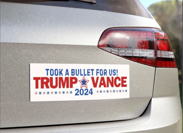 Trump Vance 2024 Car Magnet, Trump Vance Bumper Sticker2