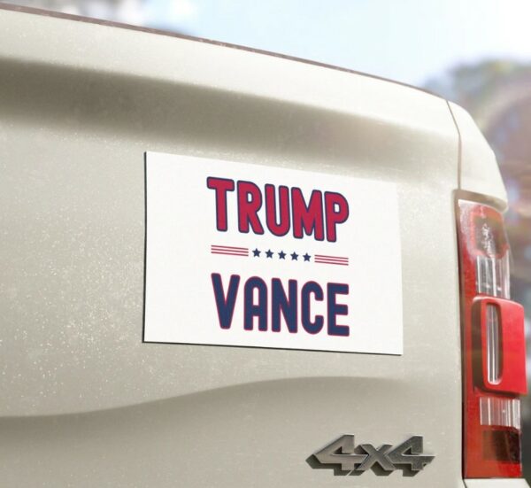 Trump Vance 2024 Car magnet, Elections 2024 car decal, Election 2024 bumper sticker, American flag bumper sticker2