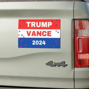 Trump Vance 2024 Car magnet, Elections 2024 car decal, Election 2024 bumper sticker, American flag bumper sticker5