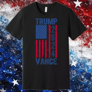 Trump Vance 2024 Election American Flag Premium T-Shirt