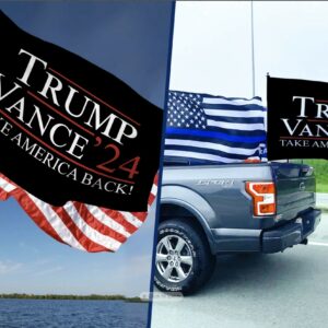 Trump Vance 2024 Election Flag Fight for Freedom, Never Surrender Flags