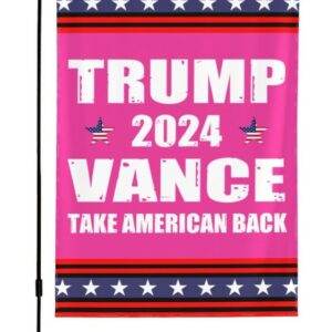 Trump-Vance 2024 Garden Flag,Donald Trump 2024 President J D-Vance Ake Save American Back Double Sided Garden Flag House Flags Outdoor Yard Flag Home Sign