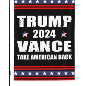 Trump-Vance 2024 Garden Flag,Donald Trump 2024 President J D-Vance Ake Save American Back Double Sided Garden Flag House Flags Outdoor Yard Flag Home Sign11