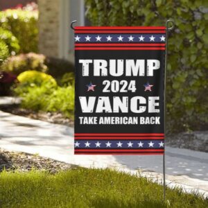 Trump-Vance 2024 Garden Flag,Donald Trump 2024 President J D-Vance Ake Save American Back Double Sided Garden Flag House Flags Outdoor Yard Flag Home Sign12