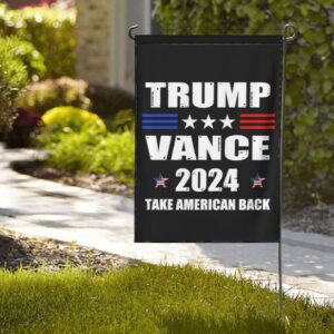 Trump-Vance 2024 Garden Flag,Donald Trump 2024 President J D-Vance Ake Save American Back Double Sided Garden Flag House Flags Outdoor Yard Flag Home Sign18