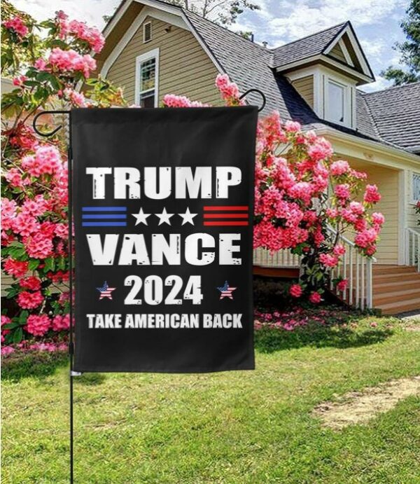 Trump-Vance 2024 Garden Flag,Donald Trump 2024 President J D-Vance Ake Save American Back Double Sided Garden Flag House Flags Outdoor Yard Flag Home Sign22