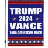 Trump-Vance 2024 Garden Flag,Donald Trump 2024 President J D-Vance Ake Save American Back Double Sided Garden Flag House Flags Outdoor Yard Flag Home Sign5