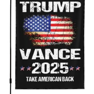 Trump-Vance 2024 Garden Flag,Donald Trump 2024 President J D-Vance Ake Save American Back Double Sided Garden Flag House Flags Outdoor Yard Flag Home Sign(No Flagstand)