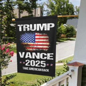 Trump-Vance 2024 Garden Flag,Donald Trump 2024 President J D-Vance Ake Save American Back Double Sided Garden Flag House Flags Outdoor Yard Flag Home Sign(No Flagstand)2