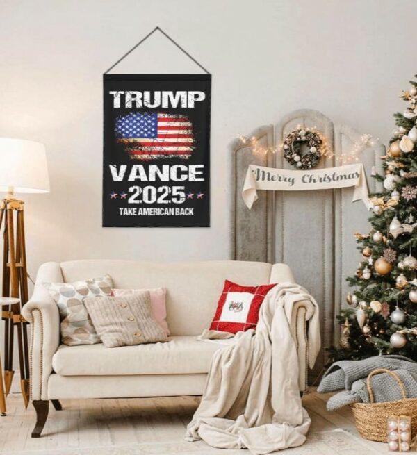 Trump-Vance 2024 Garden Flag,Donald Trump 2024 President J D-Vance Ake Save American Back Double Sided Garden Flag House Flags Outdoor Yard Flag Home Sign(No Flagstand)4