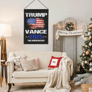 Trump-Vance 2024 Garden Flag,Donald Trump 2024 President J D-Vance Ake Save American Back Double Sided Garden Flag House10