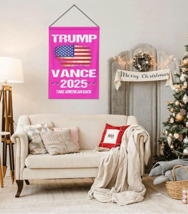 Trump-Vance 2024 Garden Flag,Donald Trump 2024 President J D-Vance Ake Save American Back Double Sided Garden Flag House16