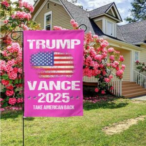 Trump-Vance 2024 Garden Flag,Donald Trump 2024 President J D-Vance Ake Save American Back Double Sided Garden Flag House17