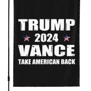 Trump-Vance 2024 Garden Flag,Donald Trump 2024 President J D-Vance Ake Save American Back Double Sided Garden Flag House18