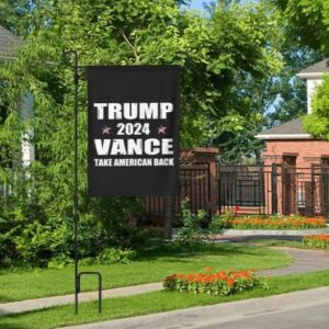 Trump-Vance 2024 Garden Flag,Donald Trump 2024 President J D-Vance Ake Save American Back Double Sided Garden Flag House21