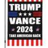 Trump-Vance 2024 Garden Flag,Donald Trump 2024 President J D-Vance Ake Save American Back Double Sided Garden Flag House30