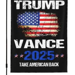 Trump-Vance 2024 Garden Flag,Donald Trump 2024 President J D-Vance Ake Save American Back Double Sided Garden Flag House6