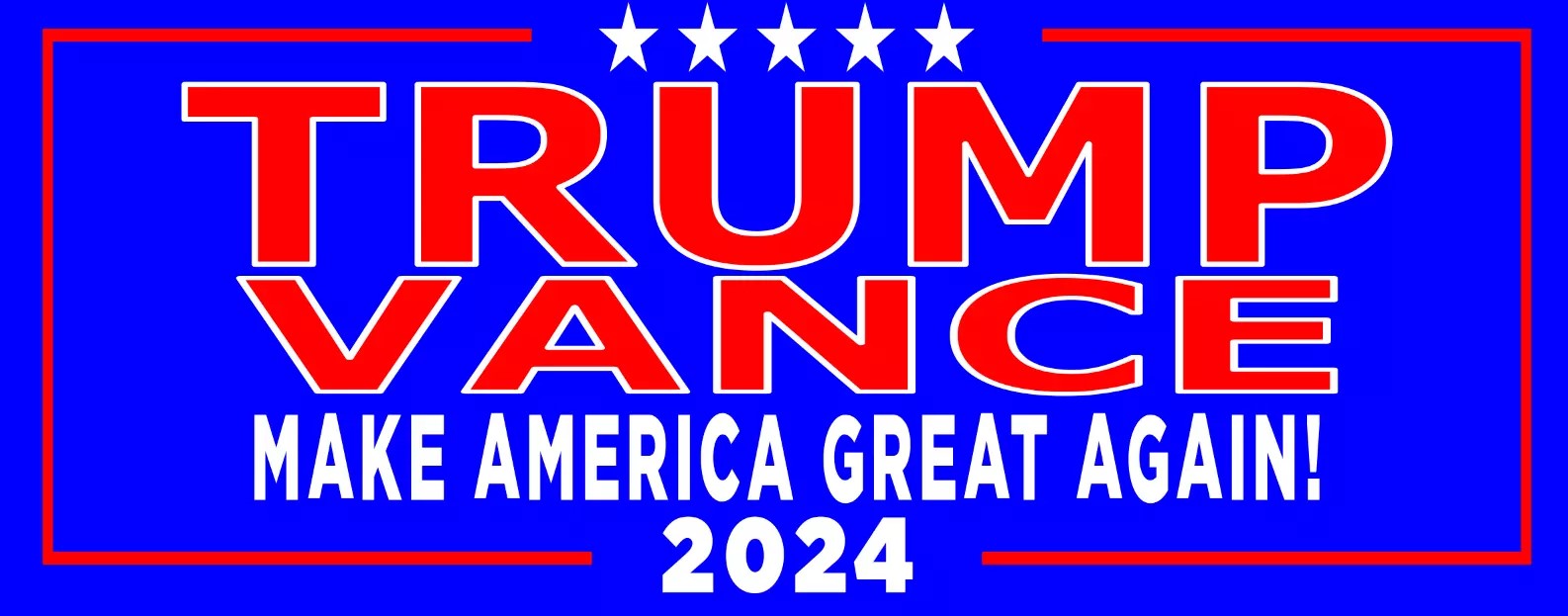 Trump Vance 2024 MAGA Sticker - Show your support for Donald Trump for President